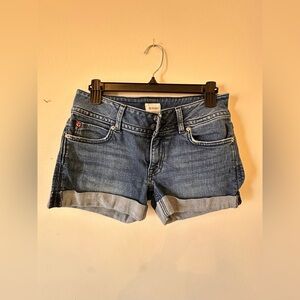 Hudson Mid Rise Denim Shorts Size 27
used